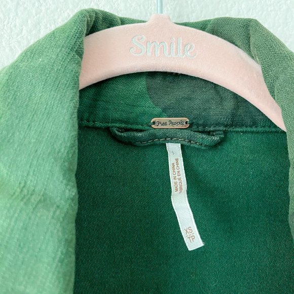 ❤️SOLD❤️Free People Slouchy Military Green Camo - Picture 6 of 12